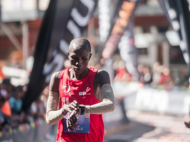 Robert Pkmoi en la Dolomyths Run