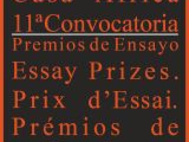 11ª Convocatoria de los Premios de Ensayo Casa África