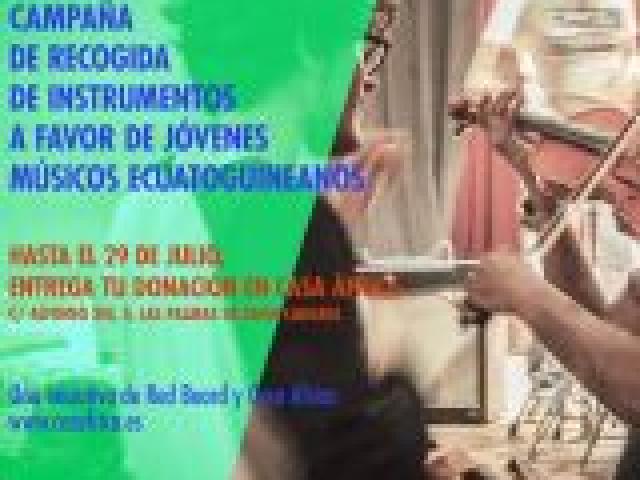 Recogida de instrumentos para jóvenes músicos de Guinea Ecuatorial