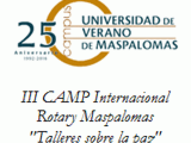 III Camp Internacional Rotary Maspalomas: «Talleres sobre la paz»