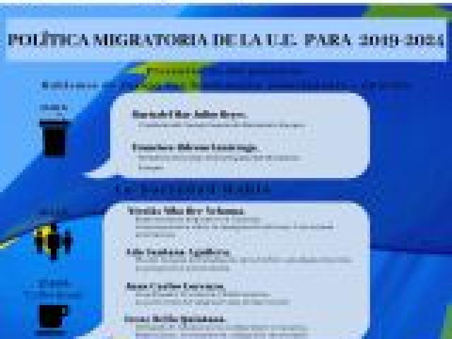 Hablemos de Europa con fundamento, conocimiento y emoción. La sociedad habla, las instituciones reflexionan. Política migratoria de la UE para 2019-2024