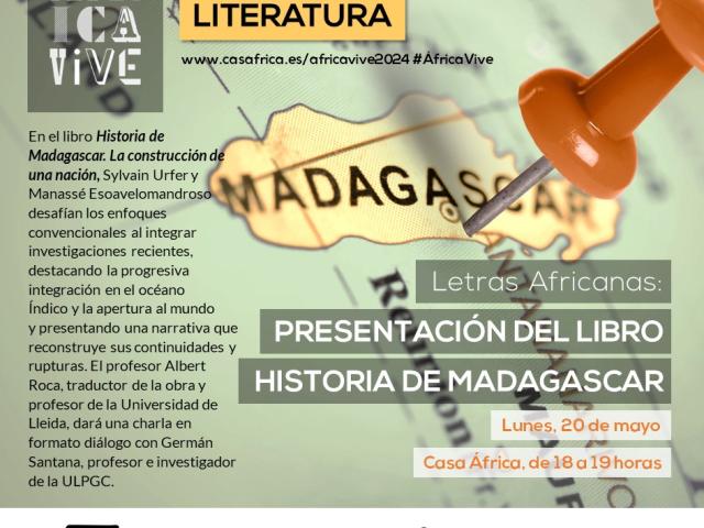 Presentación del libro «Historia de Madagascar»