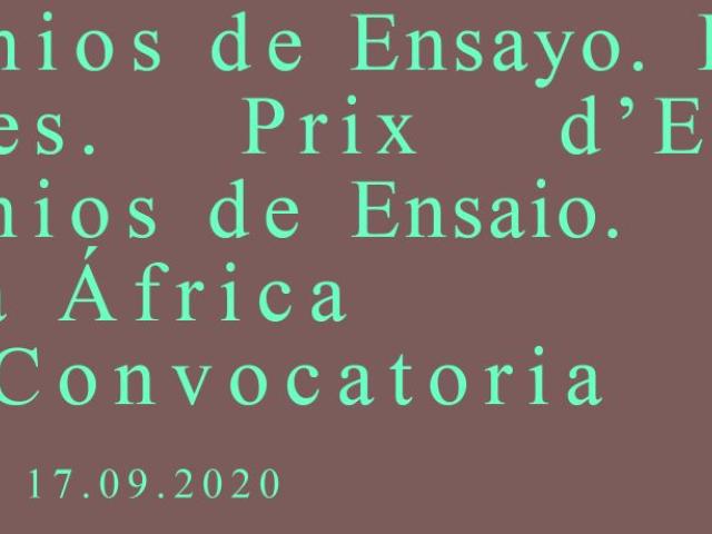 12ª Convocatoria de los Premios de Ensayo Casa África
