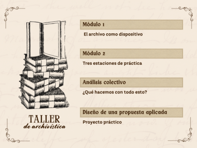 Taller de archivo con Tania Adam