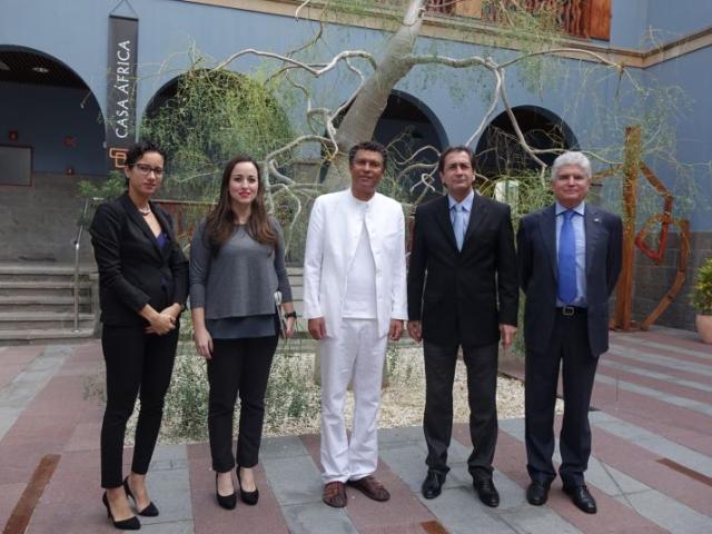El ministro de Cultura de Cabo Verde, Mário Lúcio Sousa, visita Casa África
