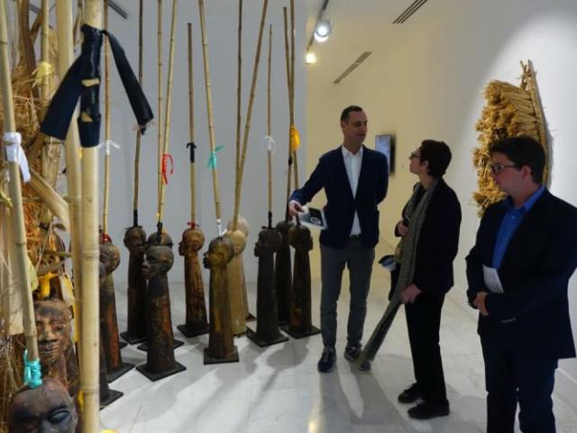 Visita de la consejera cultural de la Embajada de Francia en Madrid