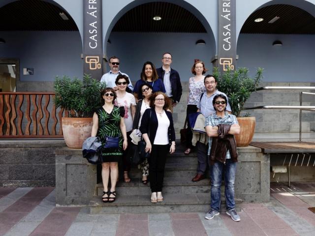 Representantes de la Red Europea de Información y Documentación sobre América Latina visitan Casa África