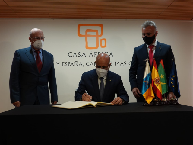 El presidente de la República de Mauritania visita Casa África