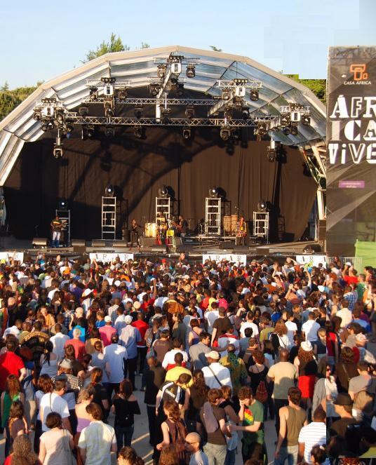 Gran concierto África Vive, en Madrid. 2010